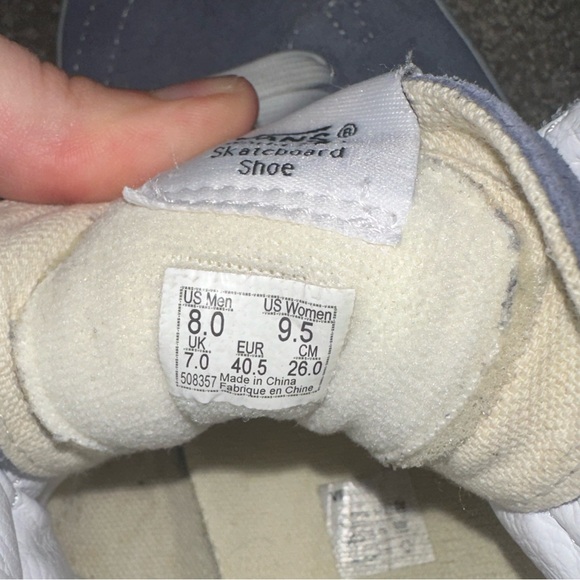 Sk8-Hi Light Blue Vans W9.5/M8 - Picture 7 of 9